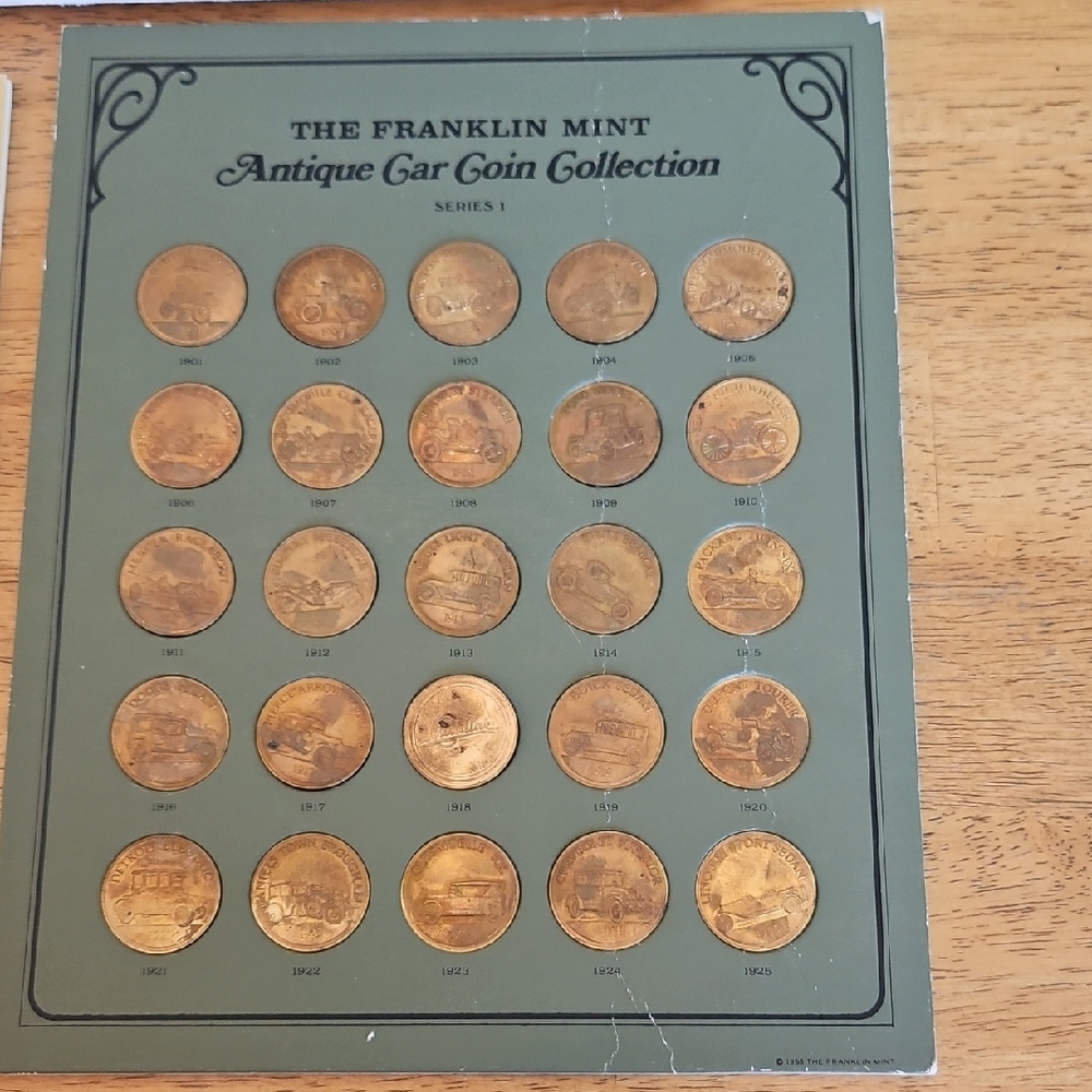 Antique Car Coin Collection by The Franklin Mint